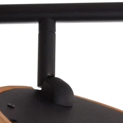 Lindby LED-spotlight Manel, træ, 84 cm lang, 4 lyskilder