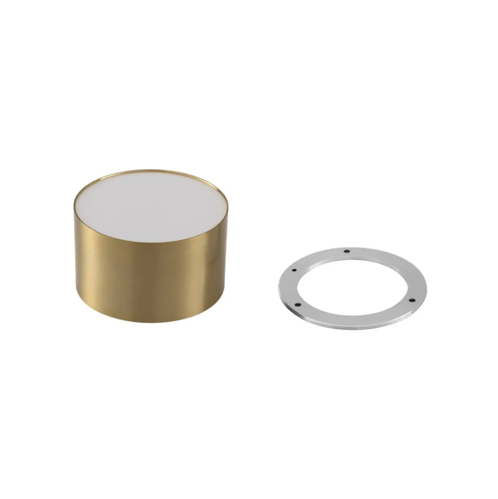 Lindby LED-spotlight Nivoria, Ø11 cm, 9 W, guldfarvet, metal