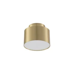 Lindby LED-spotlight Nivoria, 11 x 9 cm, guldfarvet, metal