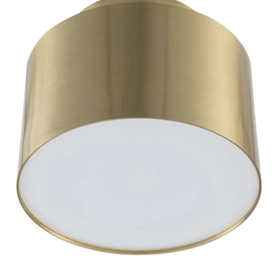 Lindby LED-spotlight Nivoria, 11 x 9 cm, guldfarvet, metal