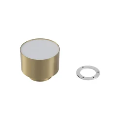 Lindby LED-spotlight Nivoria, 11 x 9 cm, guldfarvet, metal