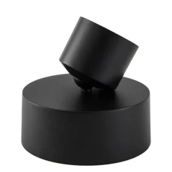 Lindby LED-spotlight Nivoria, Ø 14 cm, sort, drejelig