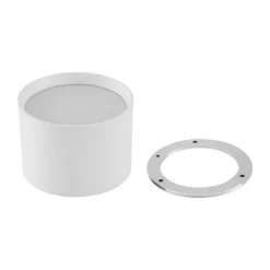 Lindby LED-spotlight Nivoria, Ø 12 cm, 15 W, hvid, metal
