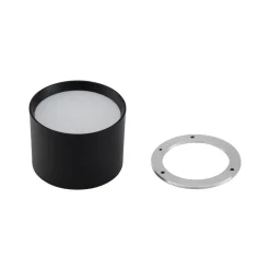 Lindby LED-spotlight Nivoria, Ø 12 cm, 15 W, sort, metal