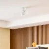 Lindby LED-spotlight Nivoria, Ø 14 cm, hvid, drejelig