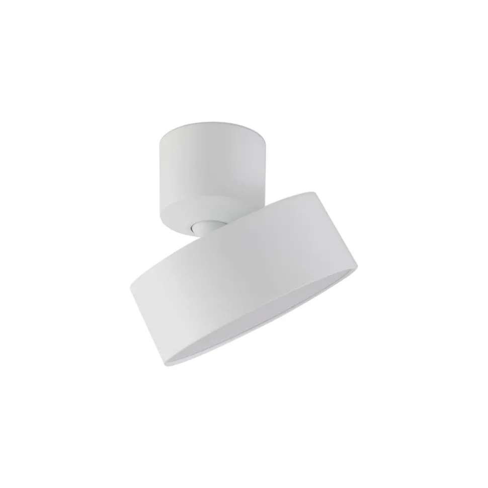 Lindby LED-spotlight Nivoria, Ø 14 cm, hvid, drejelig