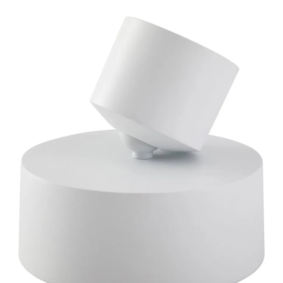 Lindby LED-spotlight Nivoria, Ø 14 cm, hvid, drejelig