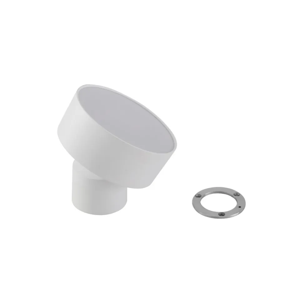 Lindby LED-spotlight Nivoria, Ø 14 cm, hvid, drejelig