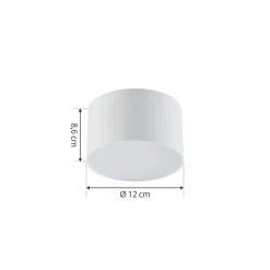 Lindby LED-spotlight Nivoria, Ø 11 cm, 9 W, hvid, metal