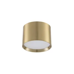 Lindby LED-spotlight Nivoria, Ø 12 cm, guldfarvet, metal