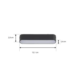Lindby LED-strip 48 V Lumaro, sort,5W,plast,dæmpbar