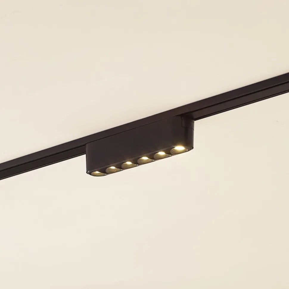 Lindby LED-strip 48V Lumaro, sort,6 punkter,2,4cm,dæmpbar