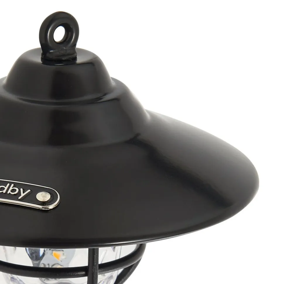 Lindby LED-udendørslampe Ketil, sort, jordspyd, batteri