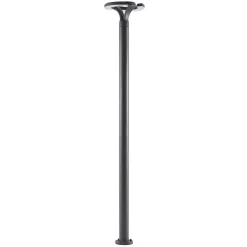 Lindby LED-udendørslampe Keily, cirkel, antracit, metal