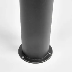 Lindby LED-vejlampe Lanea, 60 cm, sort, stål, IP44
