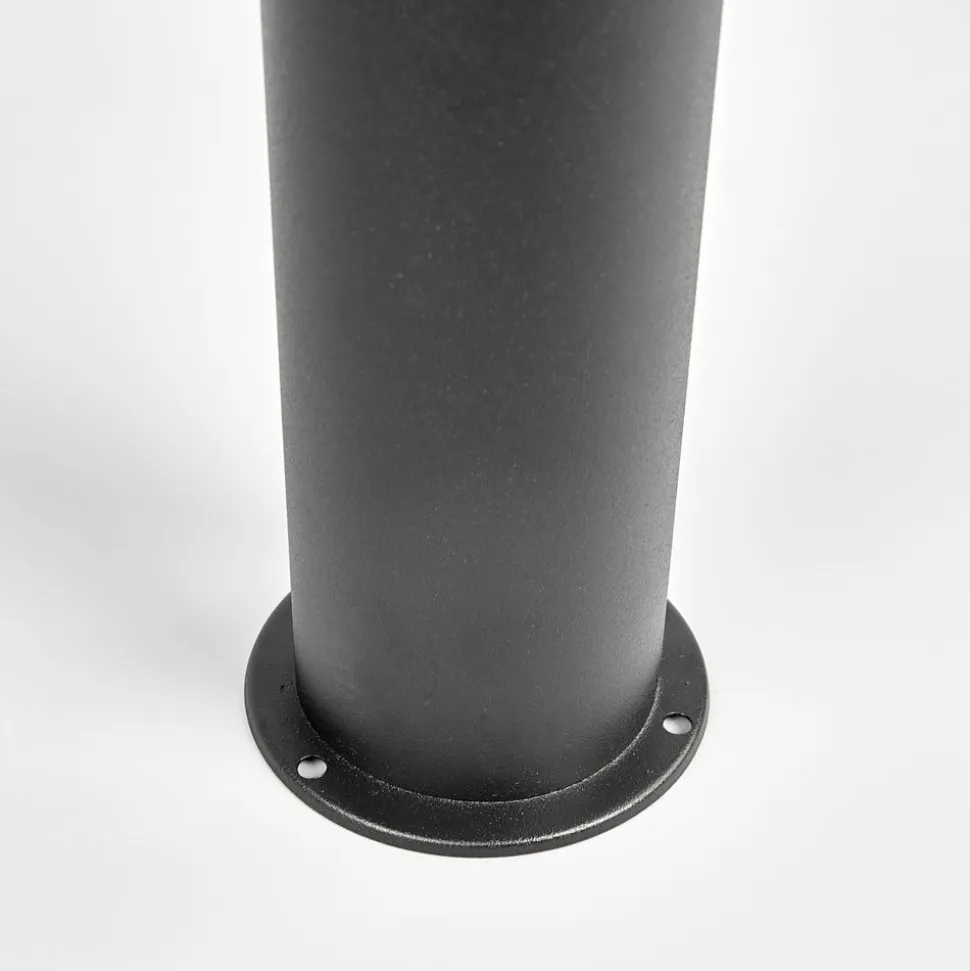Lindby LED-vejlampe Lanea, 60 cm, sort, stål, IP44