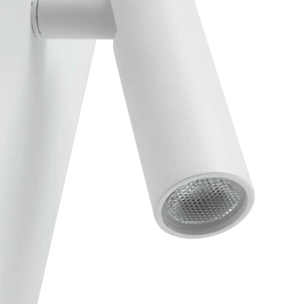 Lindby LED-væglampe Agit, hvid, metal, touchdæmper