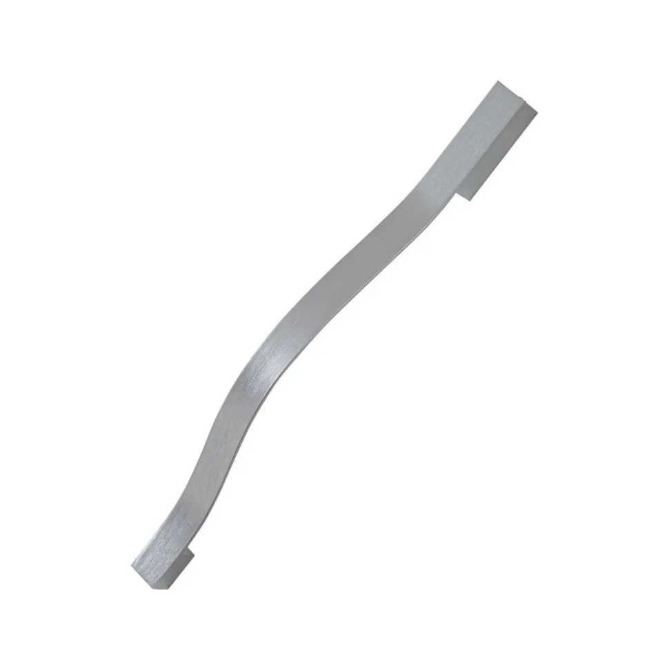 Lindby LED-væglampe Alvon, sølv, højde 50 cm, metal