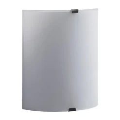 Lindby LED-væglampe Helmi, højde 21 cm, glas, halvcirkelformet