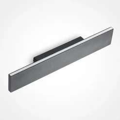 Lindby LED-væglampe Ignazia, 47 cm, sort, metal, op/ned