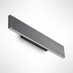 Lindby LED-væglampe Ignazia, 47 cm, sort, metal, op/ned