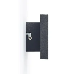 Lindby LED-væglampe Ignazia, 47 cm, sort, metal, op/ned