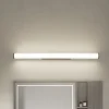 Lindby LED-væglampe Kirka, sort, metal, IP44, 90 cm, CCT