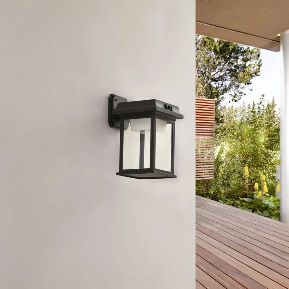 Lindby LED-væglampe Latarka, højde 27,5 cm, sensor