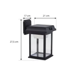 Lindby LED-væglampe Latarka, højde 27,5 cm, sensor