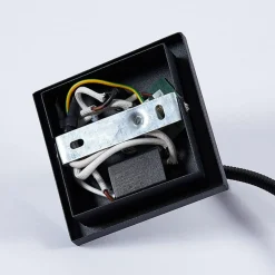 Lindby LED-væglampe Mayar, 2 stk, sort, læselampe, 11 cm