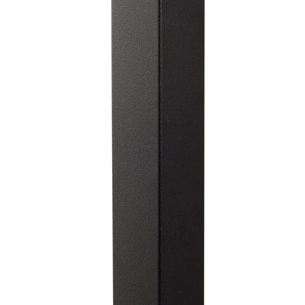Lindby LED-væglampe Neano, 120 cm, sort, metal, IP54