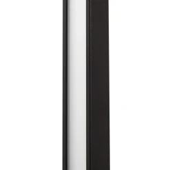 Lindby LED-væglampe Neano, 120 cm, sort, metal, IP54