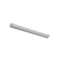 Lindby LED-væglampe Philippa, kantet, 89 cm, aluminiumsfarvet, IP44