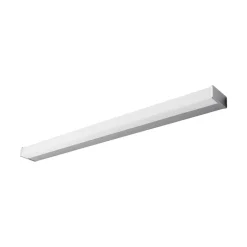 Lindby LED-væglampe Philippa, kantet, 89 cm, krom, IP44