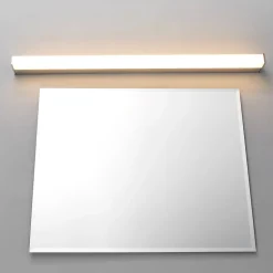 Lindby LED-væglampe Philippa, kantet, 89 cm, krom, IP44