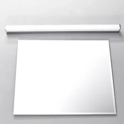 Lindby LED-væglampe Philippa, kantet, 89 cm, krom, IP44