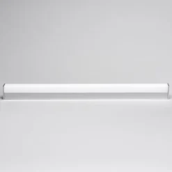 Lindby LED-væglampe Philippa, kantet, 89 cm, krom, IP44