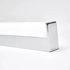 Lindby LED-væglampe Philippa, kantet, 89 cm, krom, IP44