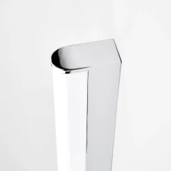 Lindby LED-væglampe Philippa, afrundet, 58 cm, krom, IP44
