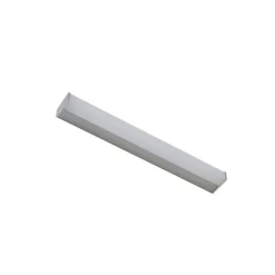 Lindby LED-væglampe Philippa, kantet, 59 cm, aluminiumsfarvet, IP44