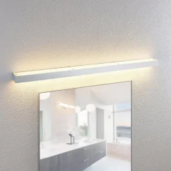 Lindby LED-væglampe til badeværelset Layan, 120 cm, krom, metal