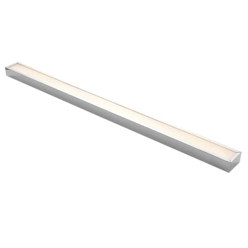 Lindby LED-væglampe til badeværelset Layan, 120 cm, krom, metal