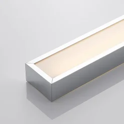 Lindby LED-væglampe til badeværelset Layan, 120 cm, krom, metal