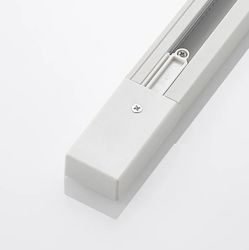 Lindby Linaro end feed, hvid, 1-faset system