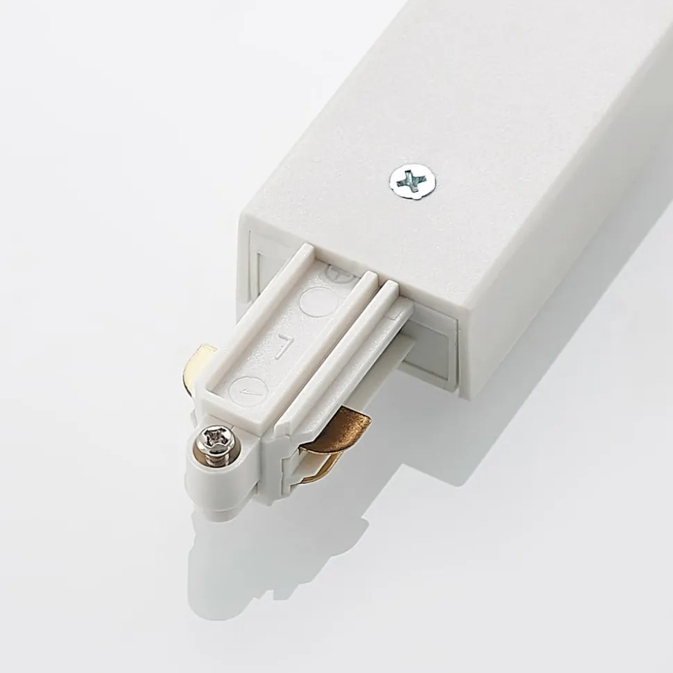 Lindby Linaro end feed, hvid, 1-faset system