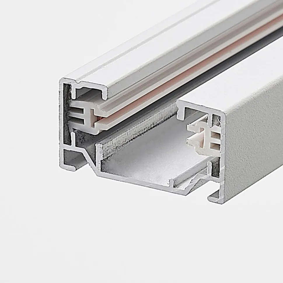 Lindby Linaro strømskinne, 1 m, hvid, 1-fase skinne