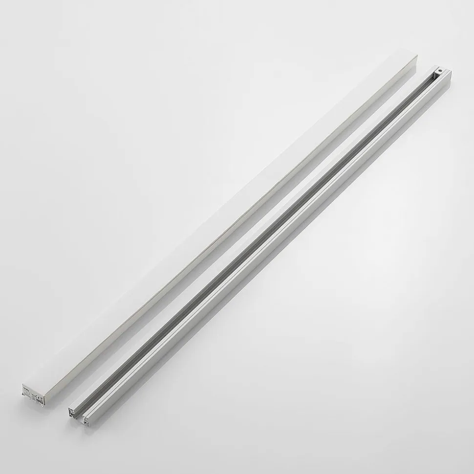 Lindby Linaro strømskinne, 1 m, hvid, 1-fase skinne