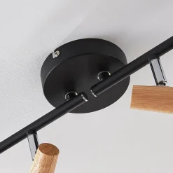 Lindby loftlampe Arina, 68 cm, sort, 4 lyskilder, E14