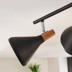Lindby loftlampe Arina, 68 cm, sort, 4 lyskilder, E14