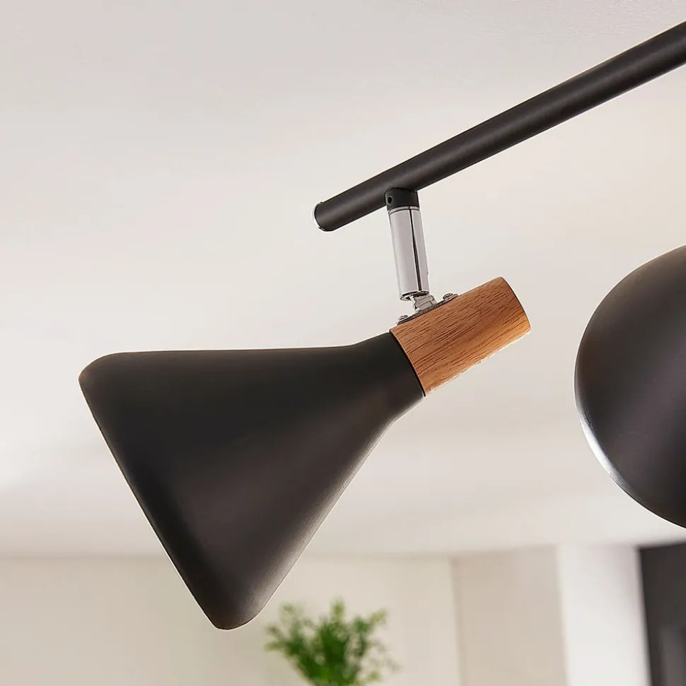 Lindby loftlampe Arina, 68 cm, sort, 4 lyskilder, E14